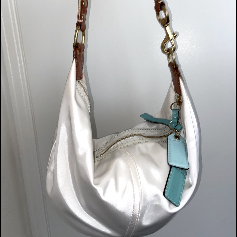 Coach white purse
